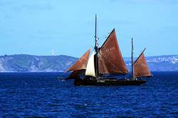 Mevagissey working sail regatta - LT1192 Keewaydin