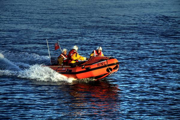8th June 2011 - Looe RNLI exercise in Looe bay.