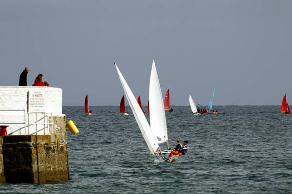 17th March 2012 - Sailing in Looe Bay.
