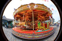 Gallopers on Plymouth barbican