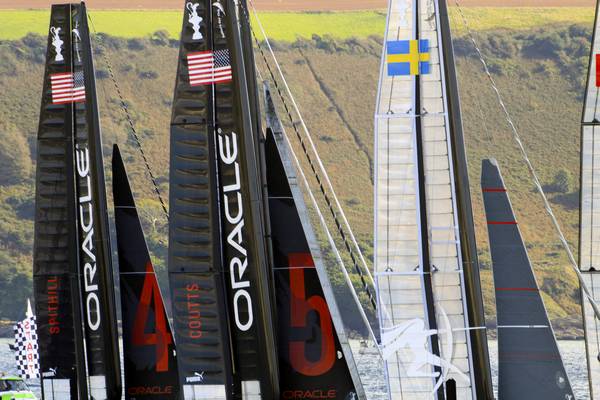 14th September 2011 - America's Cup World Series - Race day 3 in Plymouth Sound.
