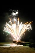 Looe New Years Eve - 2009 - Fireworks over the Banjo Pier